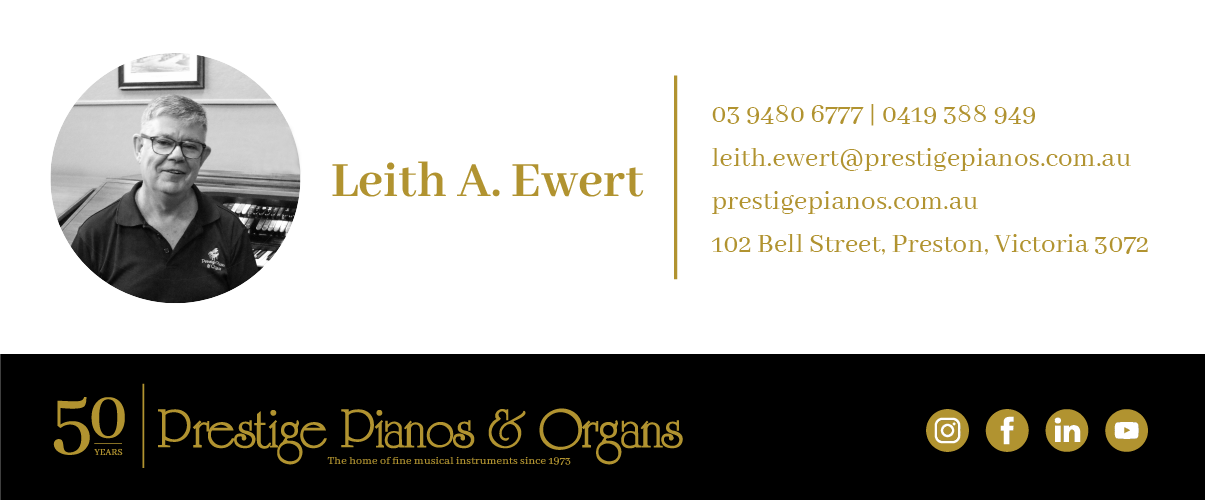 Leith Ewert - Organ, Keyboard, Piano and Digital Piano
